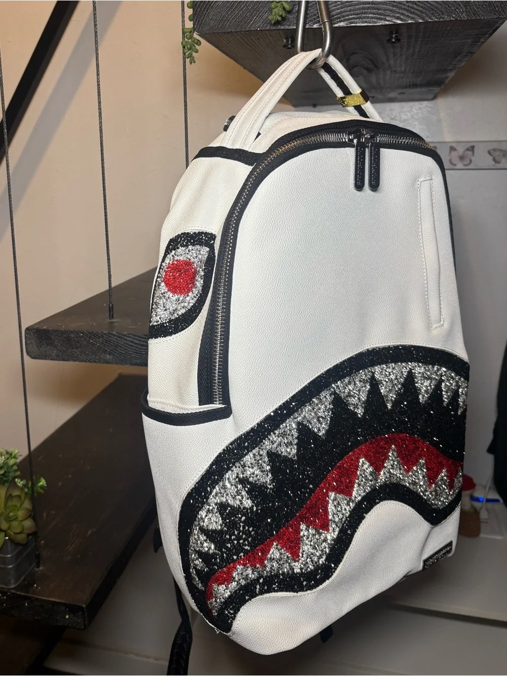 NWT Sprayground Clear Cut DLX Backpack Limited Edition - White